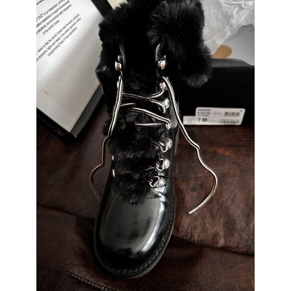 NEW in box INC Womens Hannia Padded Insole Lace Up Booties sz 7 (fits 6.5) - Picture 5 of 6